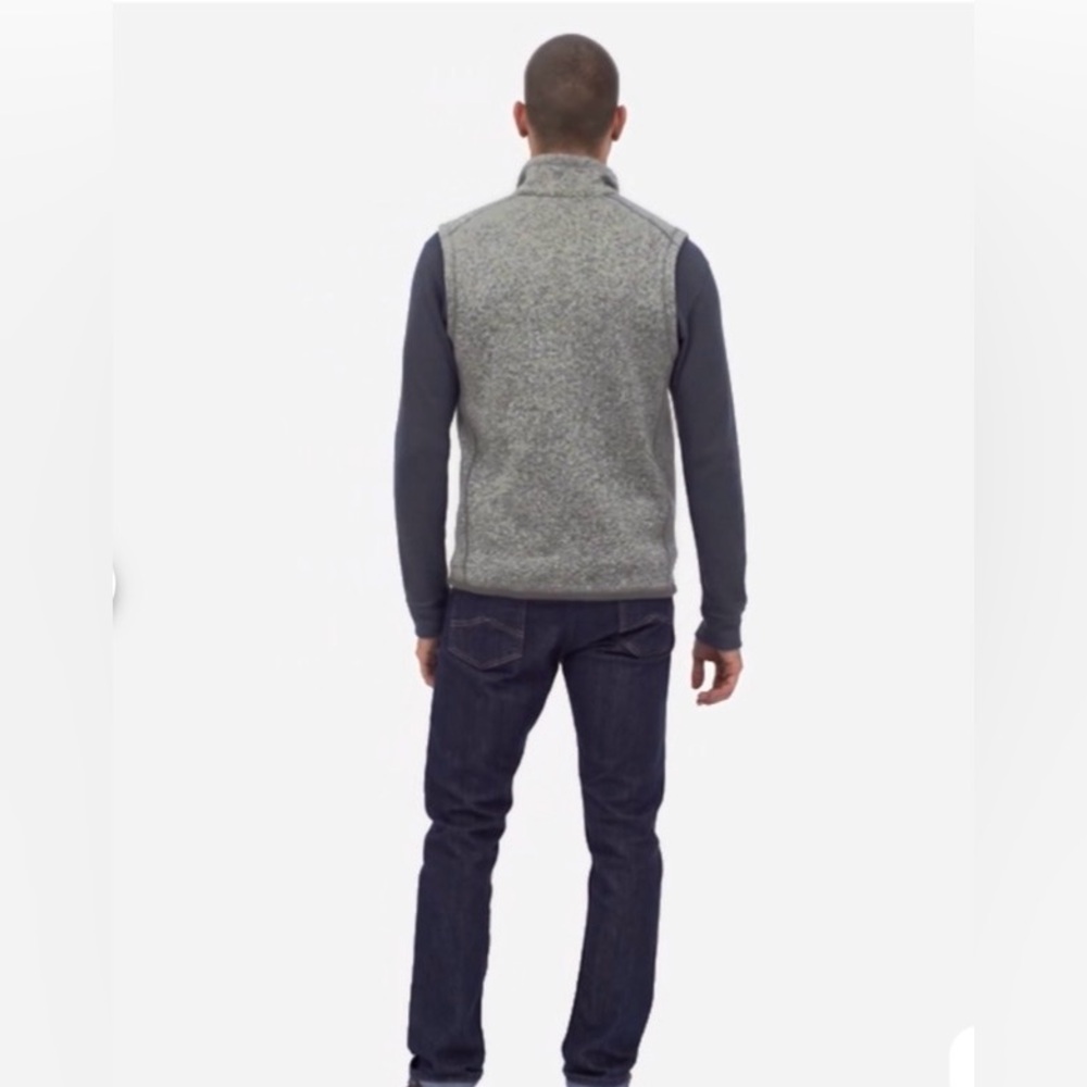 Patagonia Better Sweater Vest Men’s Medium Gray Heather Fleece Full Zip - Picture 6 of 10